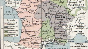 Carte Royaumes des Francs